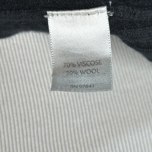 J. Jill Black Wool Blend 3/4 Sleeve Round Neck Sweater Dress - Picture 8 of 8